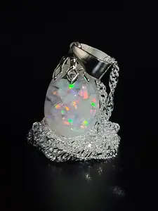 Australian Floating Opal Necklace