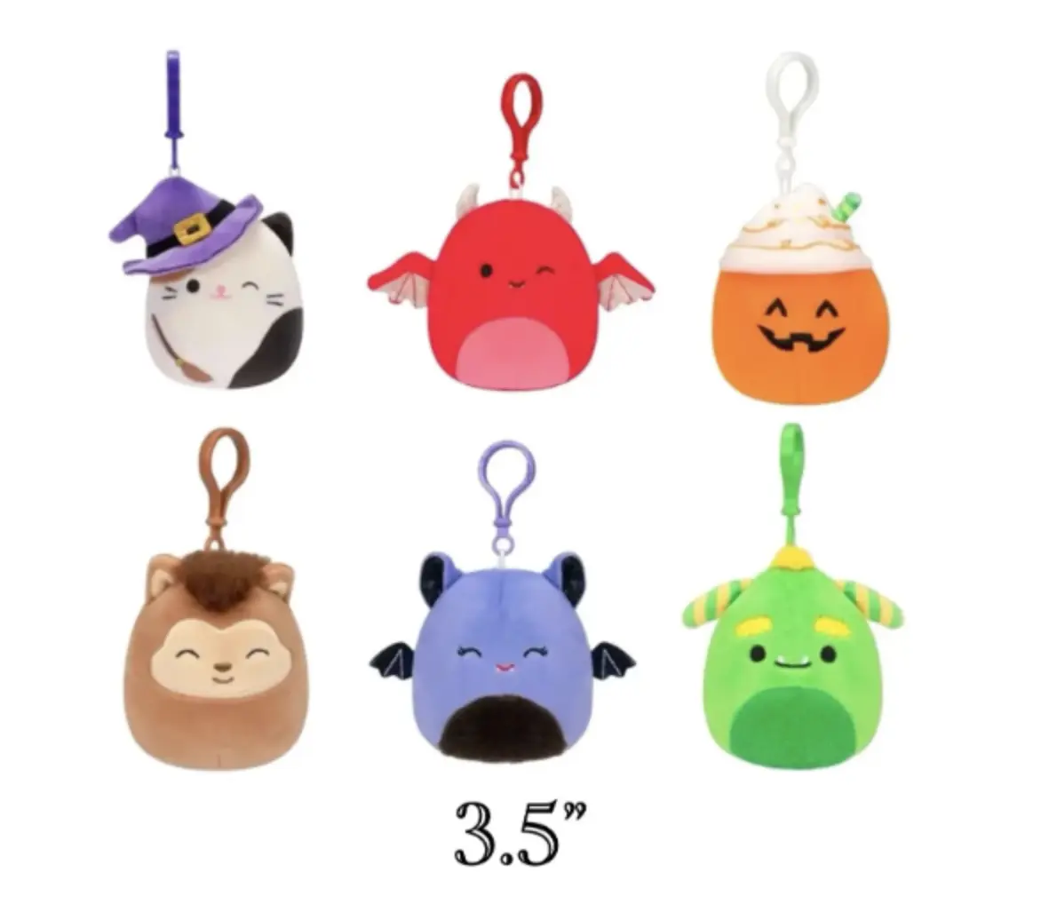 Squishmallow 3.5" 2023 Halloween Clip-on