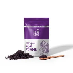Slofoodgroup 100% Pure Açai Powder from Brazil for Smoothies and Bowls Beverage Fruit