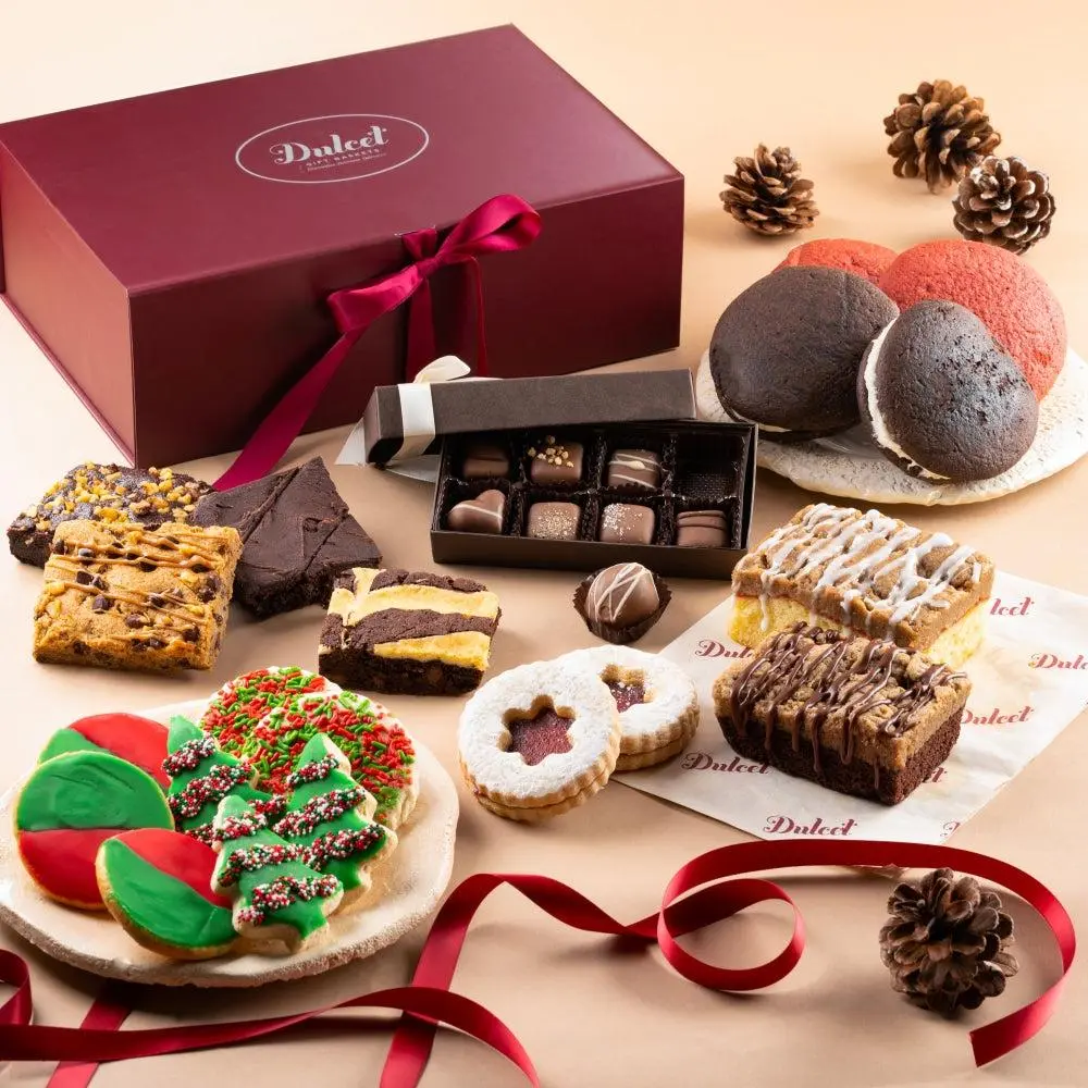 Gourmet Holiday Treats Gift Box Dulcet basket gift