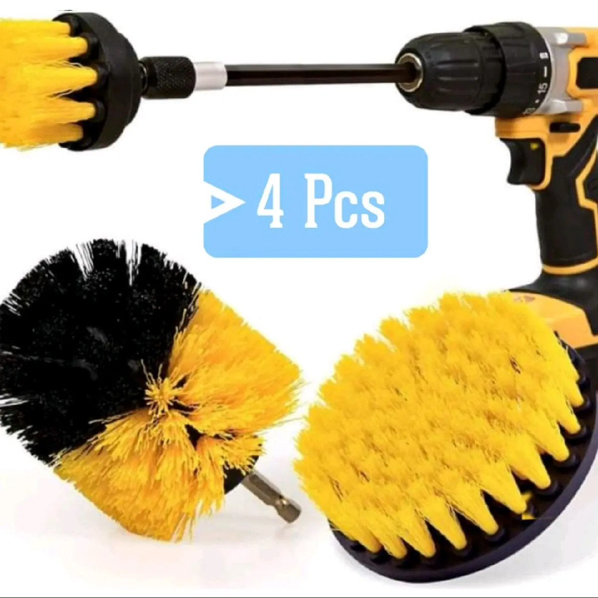 4 Piece brush cleaning kit for multipurpose use Kitchen Durable