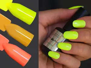 15ml Neon Luminescent Yellow Orange UV Gel