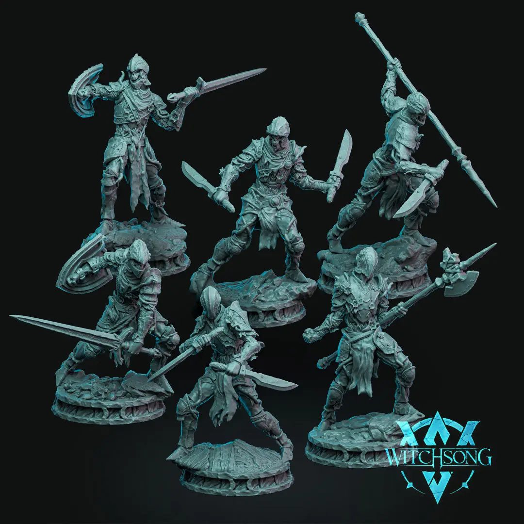 Soldiers of Persephone - Medium - Witchsong Miniatures - 3d Resin Print