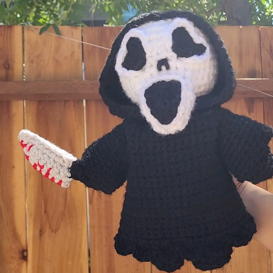 Ghostface crochet Plushie