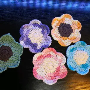 Crochet Daisy Coasters