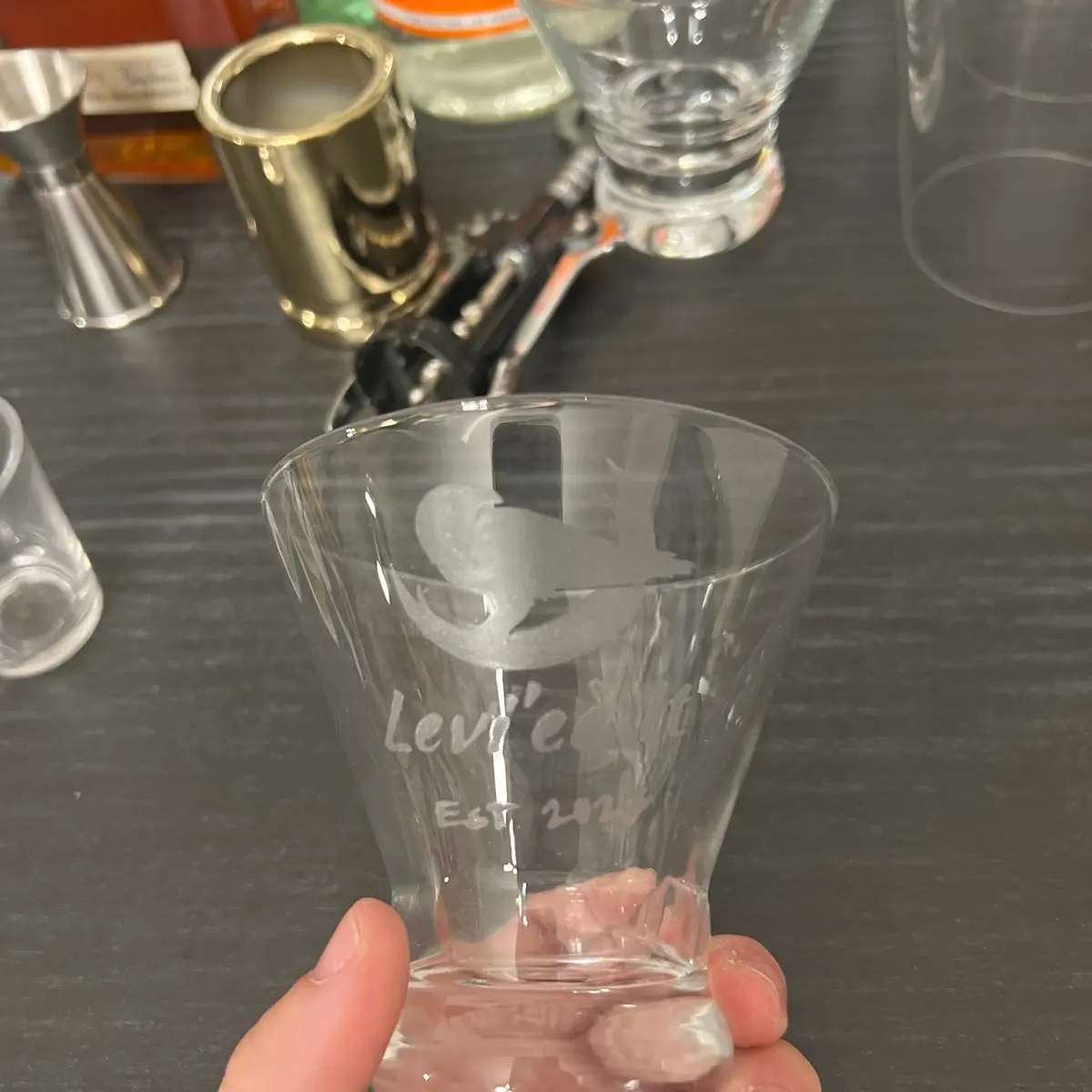 Etched glass