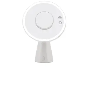 Impressions Vanity Luna Makeup Mirror and Night Lamp with Bluetooth Speakers in White