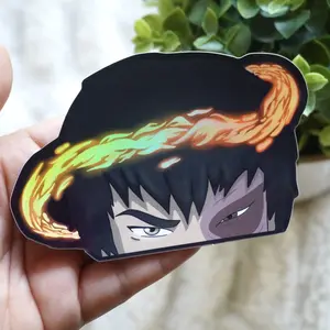 Fire Bender Holographic Peeker Sticker