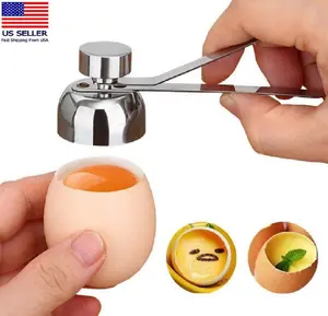 Stainless Steel Egg Topper-Shell Opener Cutter Cracker for Kitchen & Home Use