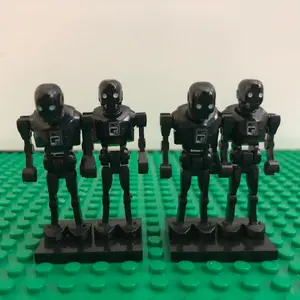 BRAND NEW Black Imperial Droid Minifigure (4-pack!)