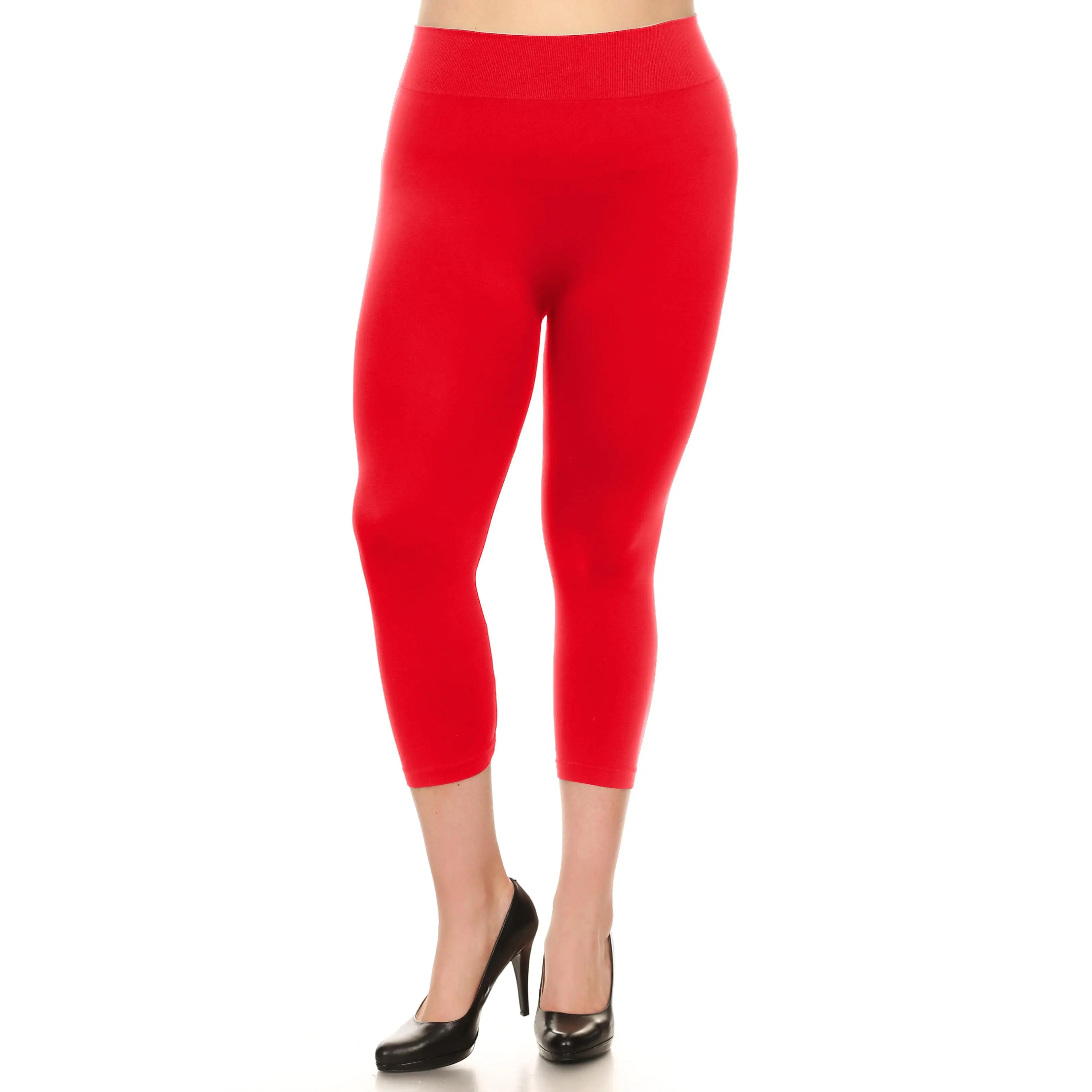 Plus Size Wendy Seamless Capri Leggings