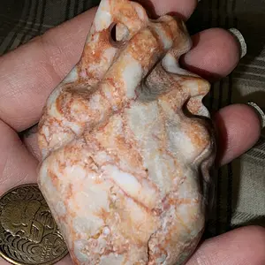 Mexican Onyx Anatomically Correct Heart, FREE US SHIPPING