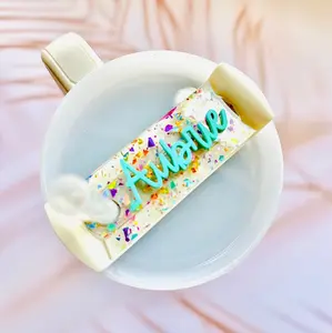 Confetti Flakes name plate for tumbler Drinkware