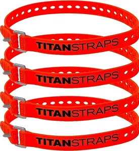 Titan Straps - Industrial 25" Length / 4-Pack - Orange Titan Straps - Industrial 25" Length / 4-Pack - Orange