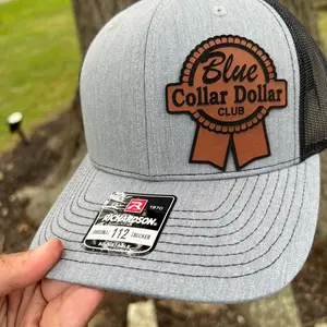Blue Collar Dollar Club Richardson trucker Hat