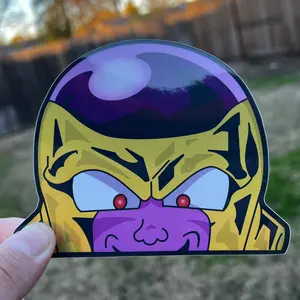 Golden Space Lord Peeker Sticker