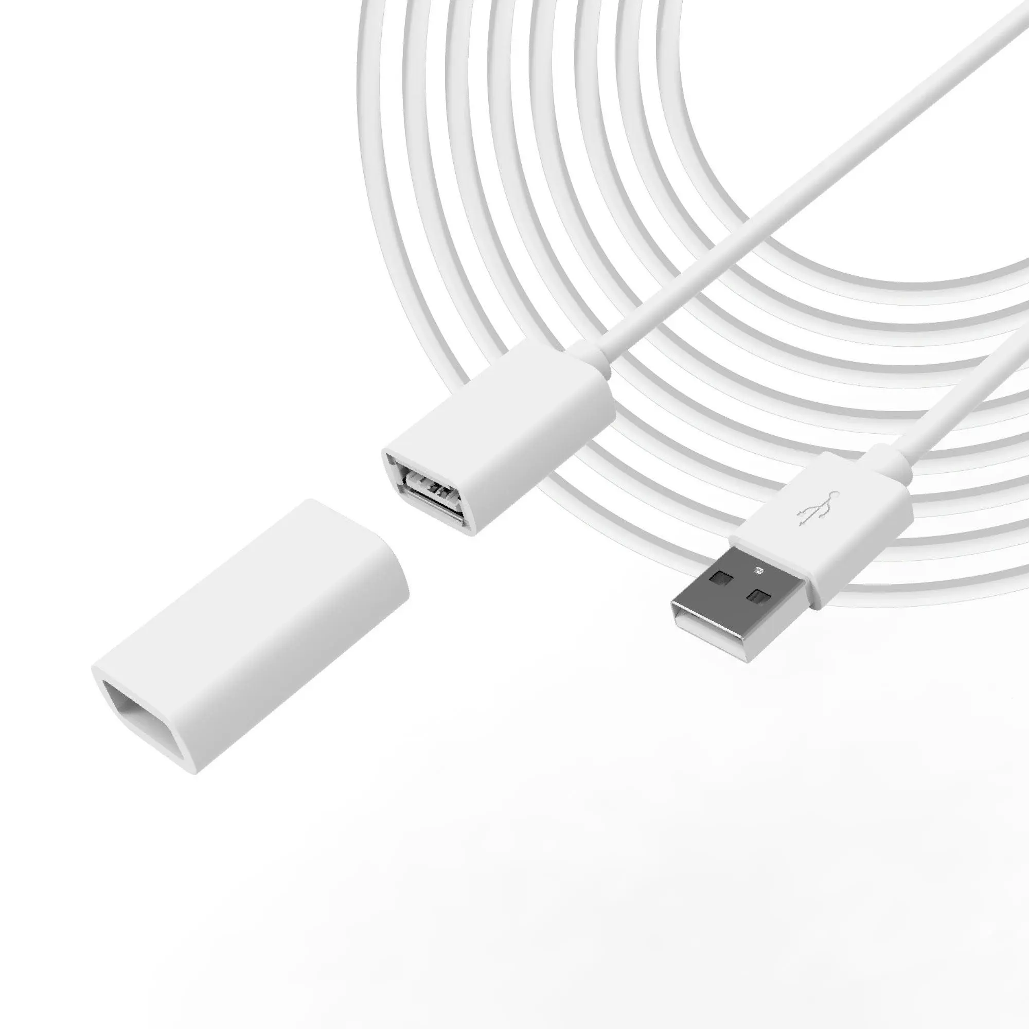 Wyze 20ft USB Extension Cable — Works with Wyze Cam, Cellphone or Smartphone, and More, Extends USB-A Charger or Power Adapter Plug for 5V/2A Charging