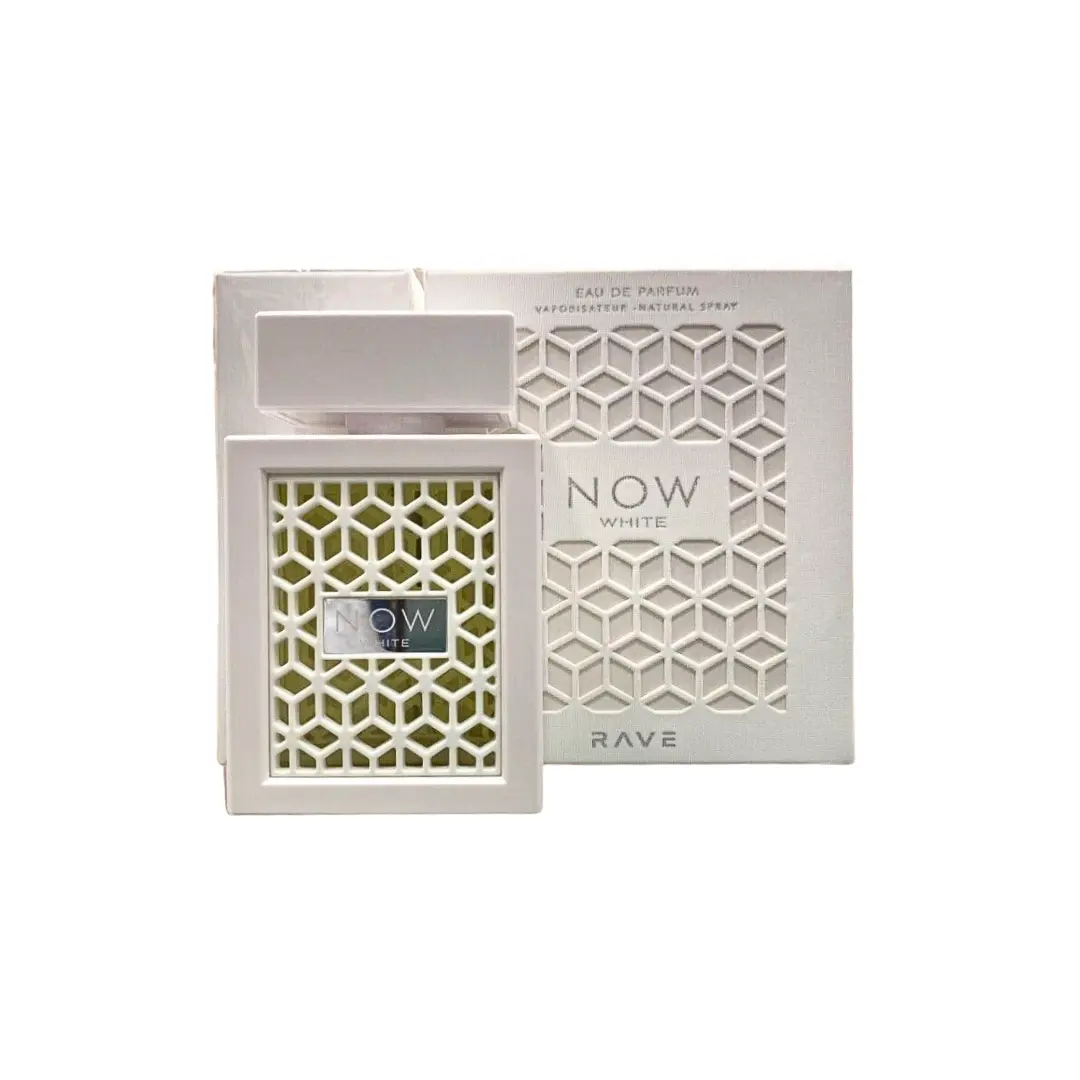 Lattafa Perfumes Rave Now White EDP 100Ml (3.4Oz) By RAVE - Long Lasting Unisex Fragrance Perfume Peachy, Fruity and a Little Floral