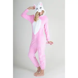 Plush Pink Unicorn Animal Onesie Pajama Costume