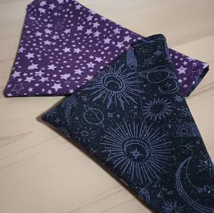 Purple Galaxy & Stars Reversible Dog & Cat Bandana