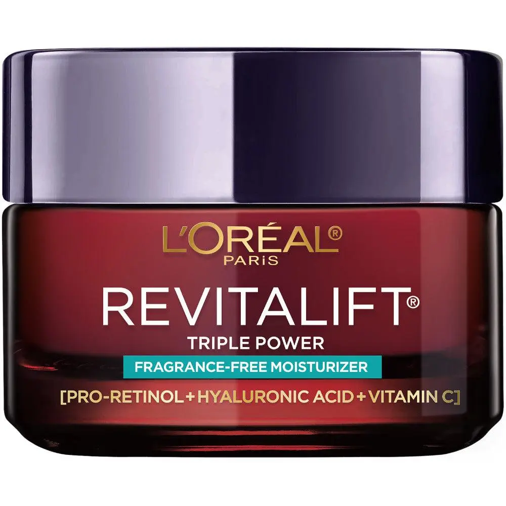 L'Oréal Paris Revitalift Triple Power Face Moisturizer Fragrance Free, 1.7 oz L'Oréal Paris Revitalift Triple Power Face Moisturizer Fragrance Free, 1.7 oz
