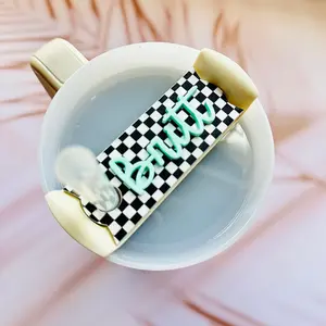 Checkered name plate Drinkware Tumbler