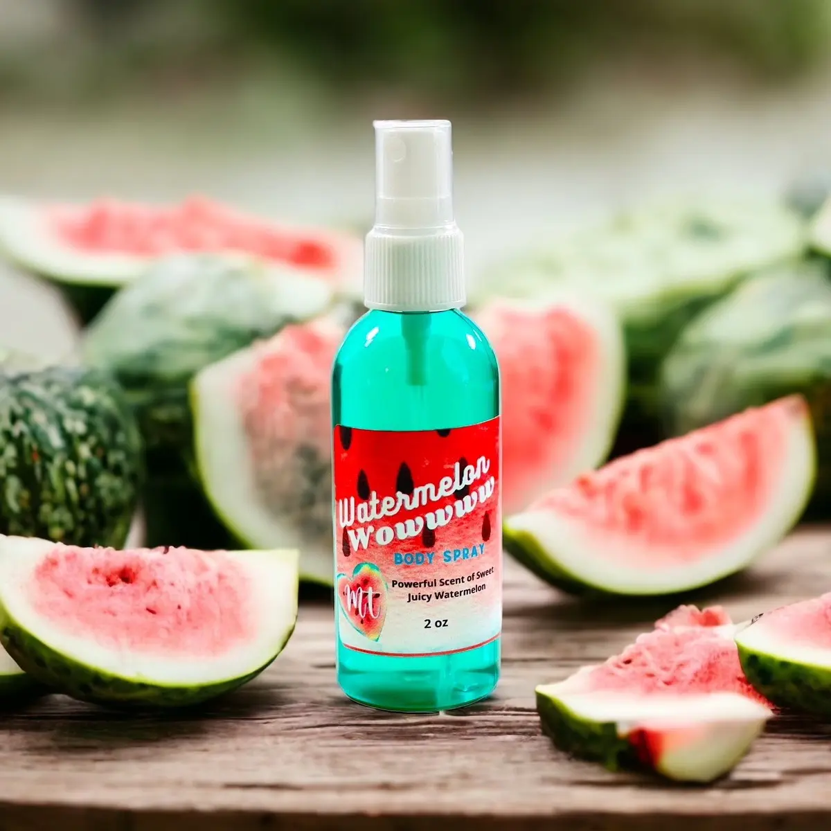 Hydrating Body Mist with a Juicy Watermelon Sugar Scent, Alcohol-Free Liquid Body Spray for Adults, Travel Size 2.5 oz / 4 oz, Natural, Limited Edition, Body Fragrance, Aromatic Fruity Scent