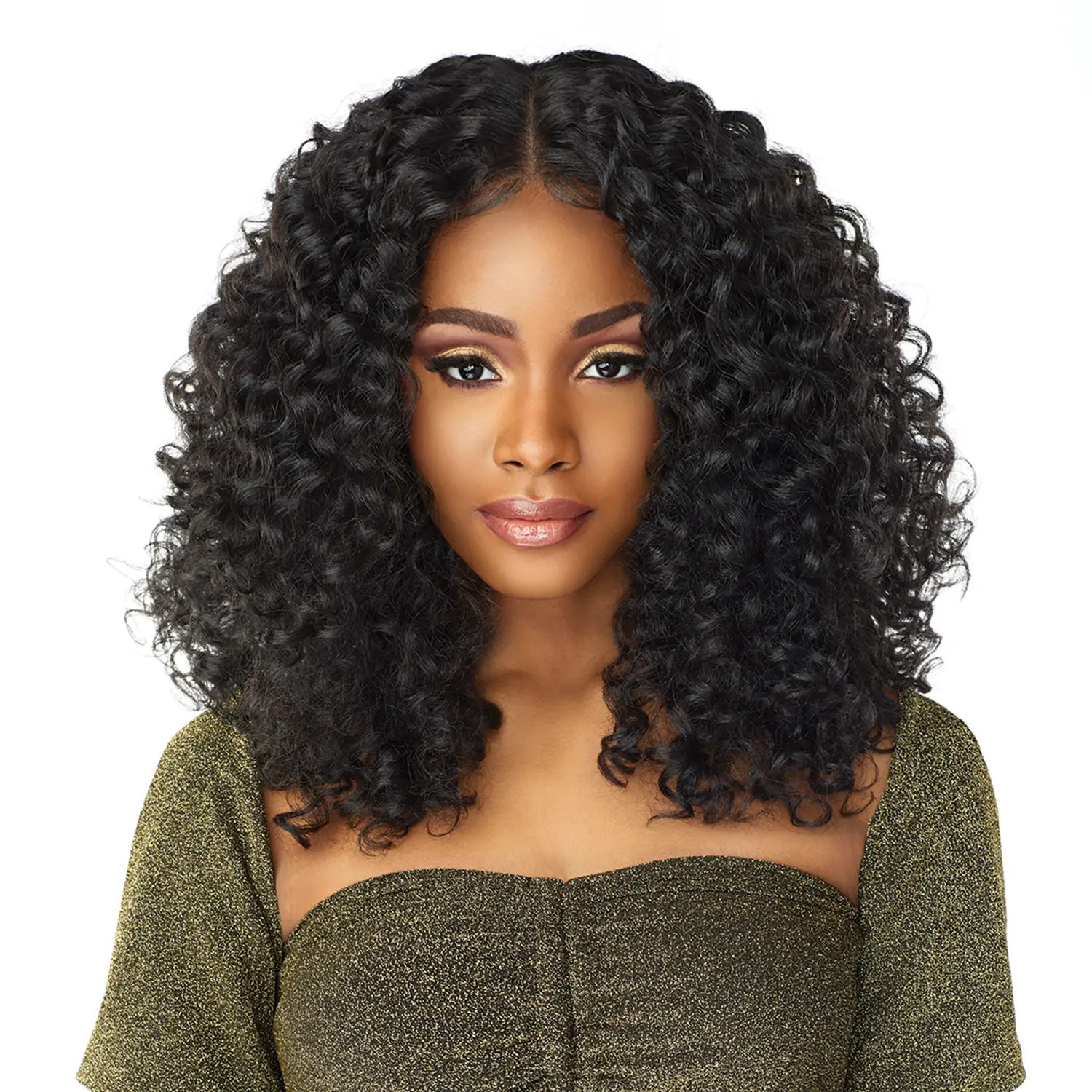 Sensationnel Curly Hair HD Lace Front Wig, Butta Lace Unit 5, Synthetic Fashion Accessory Hair Extension