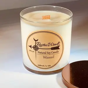 Wassail - Soy Candle candles holiday candle wax premium candle gift candle gift holiday gift natural soy Highly Scented perfect first valentine handmade candle buy eco friendly decor present decorative candle woodwick small batch making wooden wick beauti