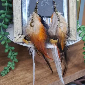 Boho Feather Earrings
